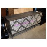 1X, 67"X18"X31.5"H WOODEN MELANGE CREDENZA *NOTES*