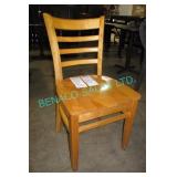 17X, SOLID WOOD BISTRO CHAIRS