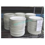 LOT, APPROX 110 PCS, 7" D WHITE PLATES