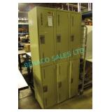 1X, 6 LOCKER BANK, 36" X 18" X 72" (DENTED)