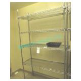 1X, 5 SHELF CHROME METRO RACK