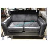 1X, 59" BLACK 2-SEATER LOVESEAT