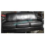 1X, 76" BLACK 3 SEATER COUCH