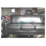 1X, 76" BLACK 3 SEATER COUCH