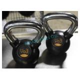 2X, 10LB V03 KETTLE BELLS