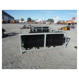 Unused Wolverine Skid Steer Hyd Angle Broom 72"