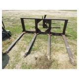 4 Tine Bale Carrier 7ft. Long 5ft. Tines 3pt.