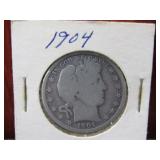 1904-Barber Silver Half Dollar