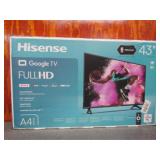 Hisense 43in. Smart TV A4 Series, New