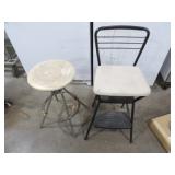 Cosco Steel & Other Swivel Stool Both 23.5H Seat