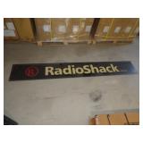 Radio Shack Dealer Plastic Sign 8ft. x 14in.