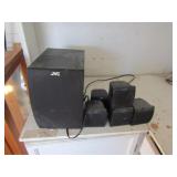 JVC Subwoofer & 5 Speakers (Wired)