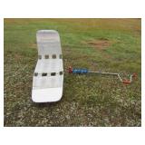 Hand Ice AUger 6in. and Lawn Chair