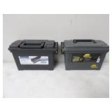 1-Bunker Hill & 1-Plano Poly Ammo Boxes, 2 Total