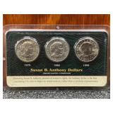 Susan B. Anthony uncirculated Dollars 1979,80,1999