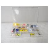 Organizer Tray of Crappie Bait & Jigs