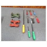 Prybars, Putty Knives, Sickle Rivet Tools