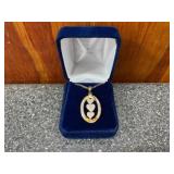 Gold Filled Womens Necklace w/Heart Shaped Pendent