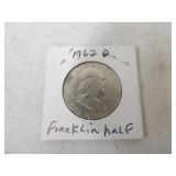 1962 Franklin Silver Half Dollar D Mint