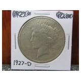 1927-D Silver Peace Dollar