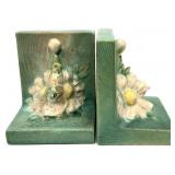 Roseville Pottery Peony Bookends