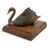 Bronze Swan Figure