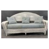 White Wicker Sofa