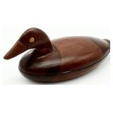 Carved Wood Duck Decoy Figure