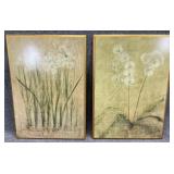 Pair Floral Wall Hangings