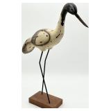 Hand Painted Wood Shorebird