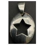 Tiffany & Co Sterling Silver Cut Out Star Pendant