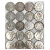 20 High Grade Pre-1921 Morgan Silver Dollars