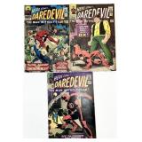 3 Vintage Marvel Comic Books Daredevil