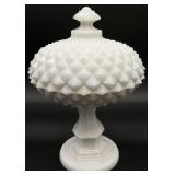 Westmoreland Sawtooth Milk Glass Candy Dish