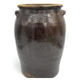 Antique 5 Gallon Glazed Pottery Crock