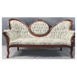 Victorian style rose, carved sofa