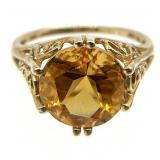 14KT Gold Citrine Ring