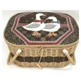 Vintage Sewing Basket w/ Accessories