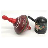 Hand Painted Spinning Top & PA Dutch Shaker