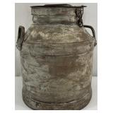 Large Rustic Galvanized Milk Can