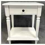 White One Drawer Nightstand