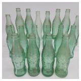 18pc NC Antique Coca Cola Glass Bottles