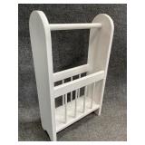 White Painted Magazine Rack