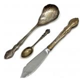 Sterling Silver Incl. Oneida Dover Spoon & Knife