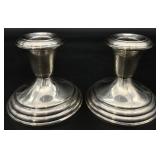 Pair Revere Sterling Silver Weighted Candlesticks