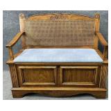 Lane Oak Frame Bench Cedar Chest