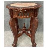 Chinoiserie Stone Insert Accent Table