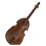 Old Folk Art Carved Wood Violin