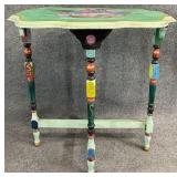 Oval Floral Painted Table