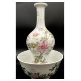 Lenox Asian Collection Bowl & Peony Vase